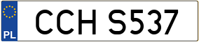 Trailer License Plate